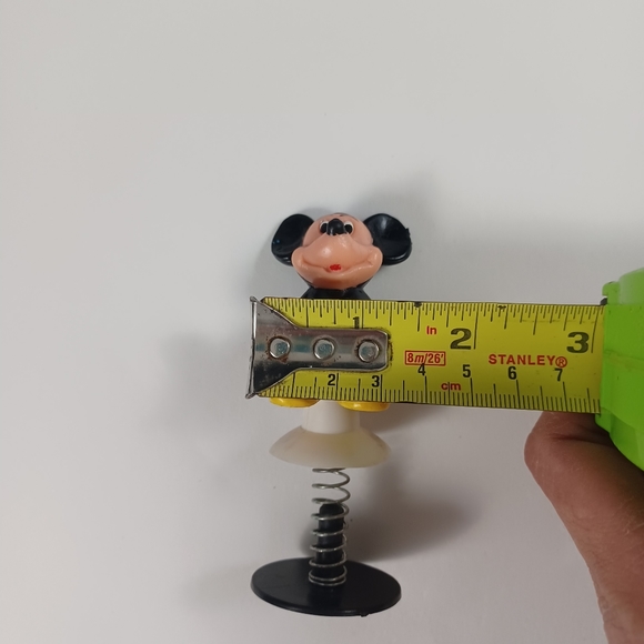 Vintage Toy Walt Disney MICKEY MOUSE Pop Up Rubber Plastic Made in Hong Kong - Picture 6 of 10